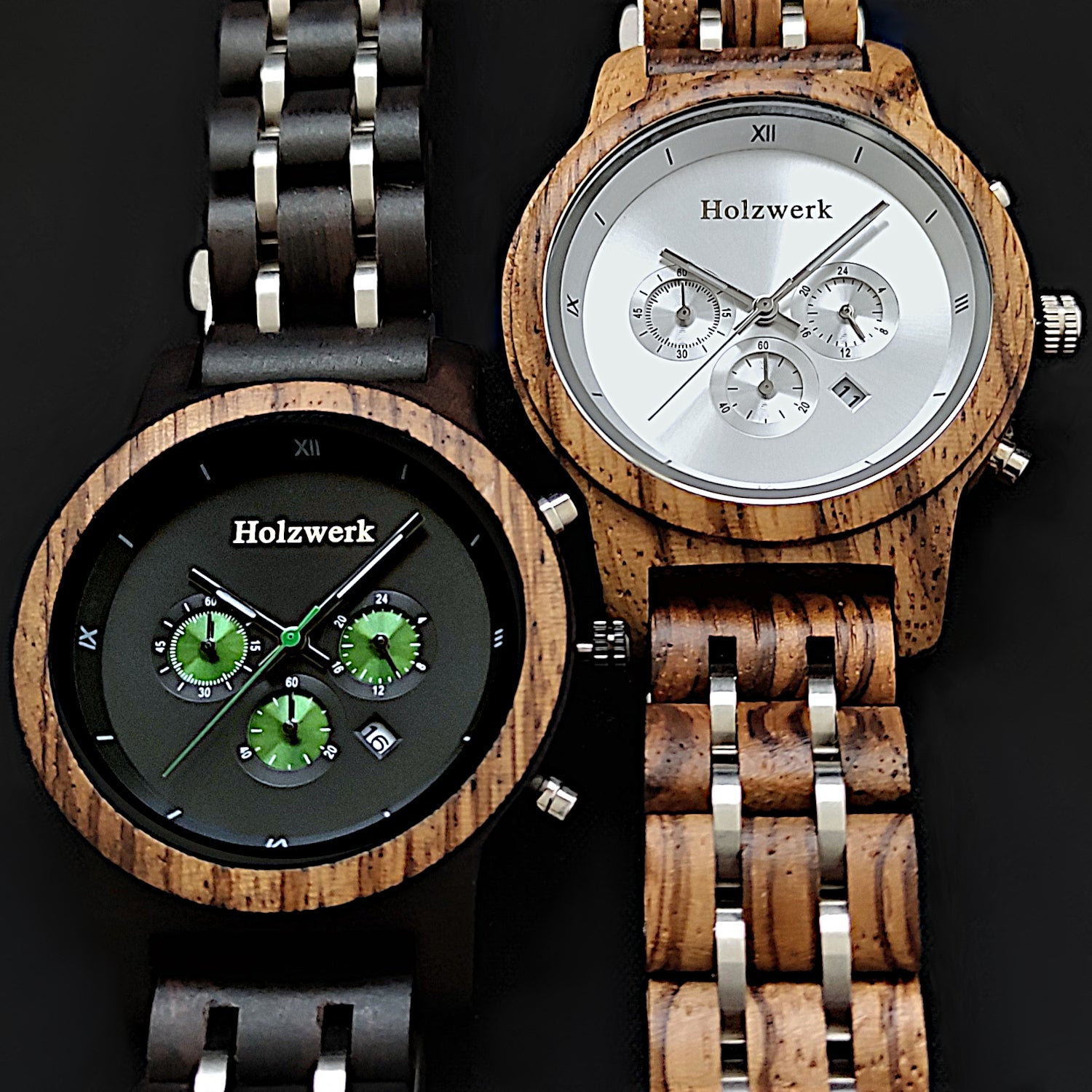 large – clocks - selection versions - different Holzwerk Wooden